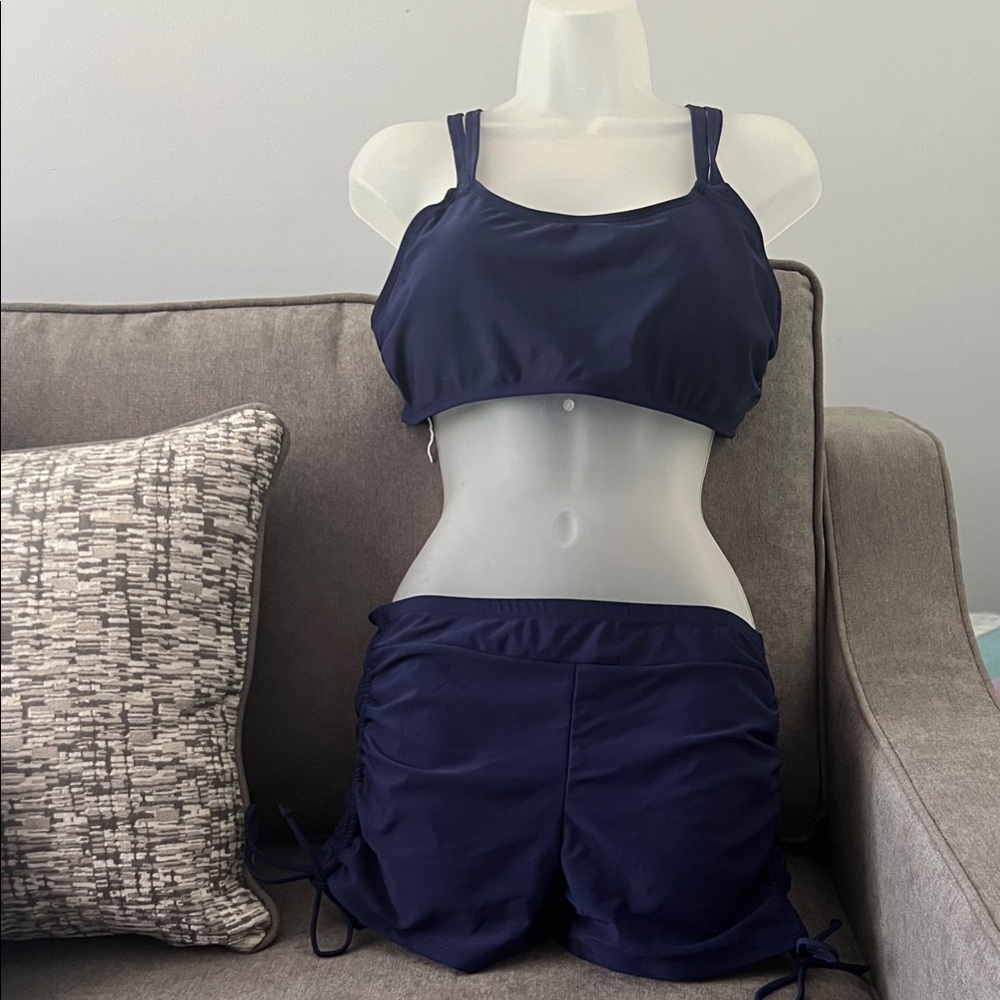 Women's Navy Blue SwimWear Set